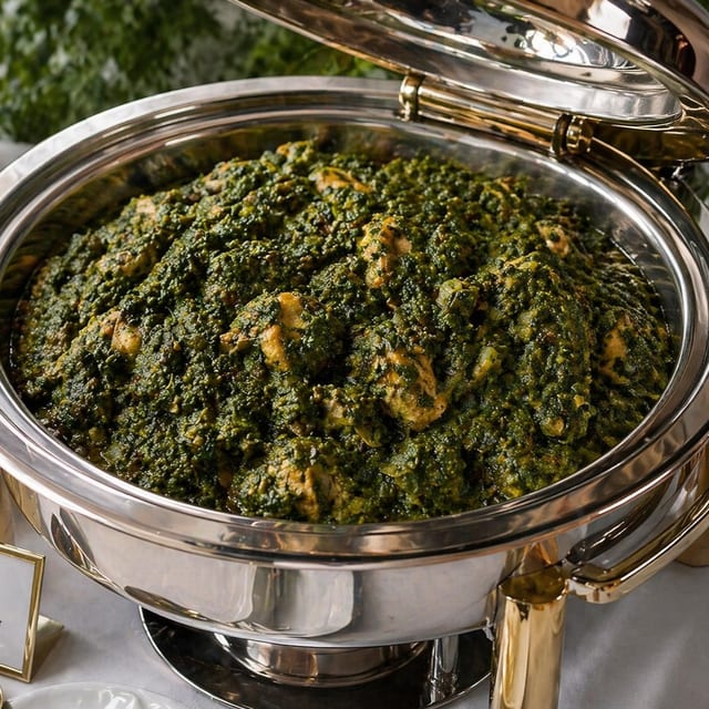Chicken Saag Tray.