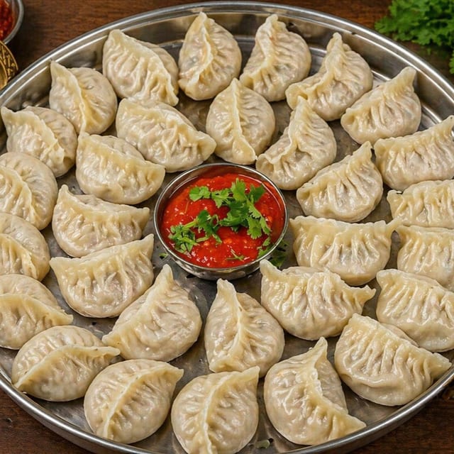Vegetable Momo Tray.