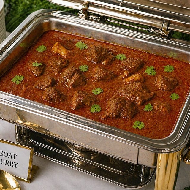 Goat Curry Tray.
