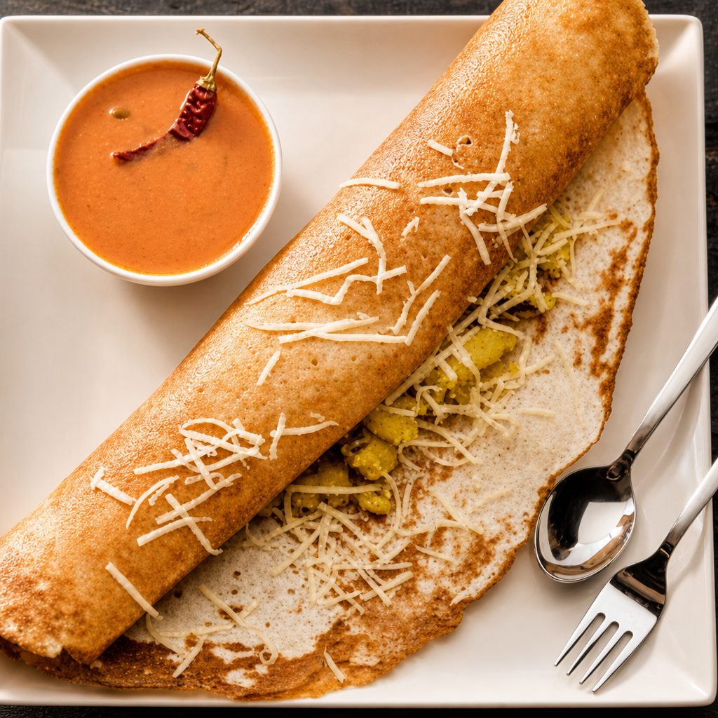 Cheese Masala Dosa.