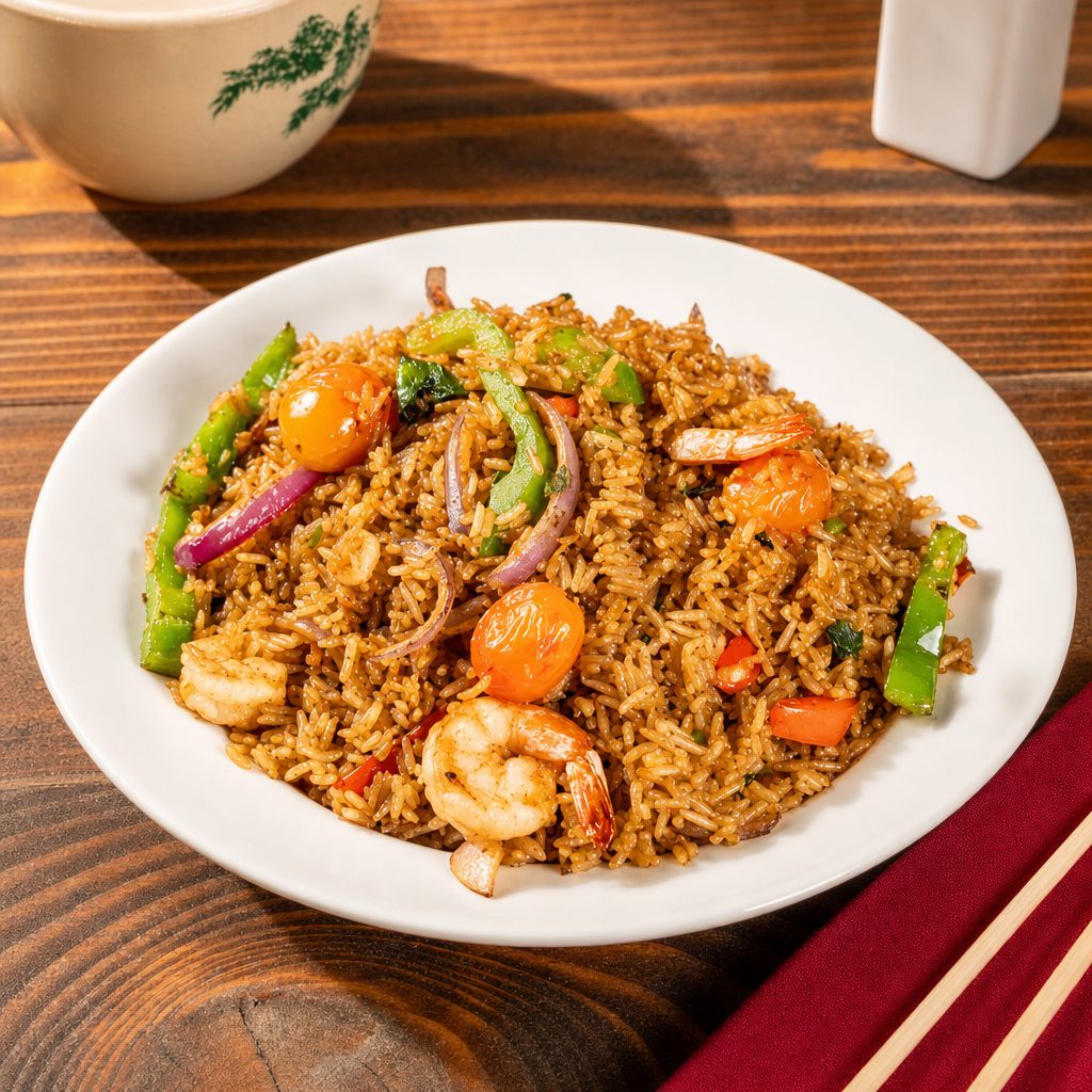 Shrimp Biryani.