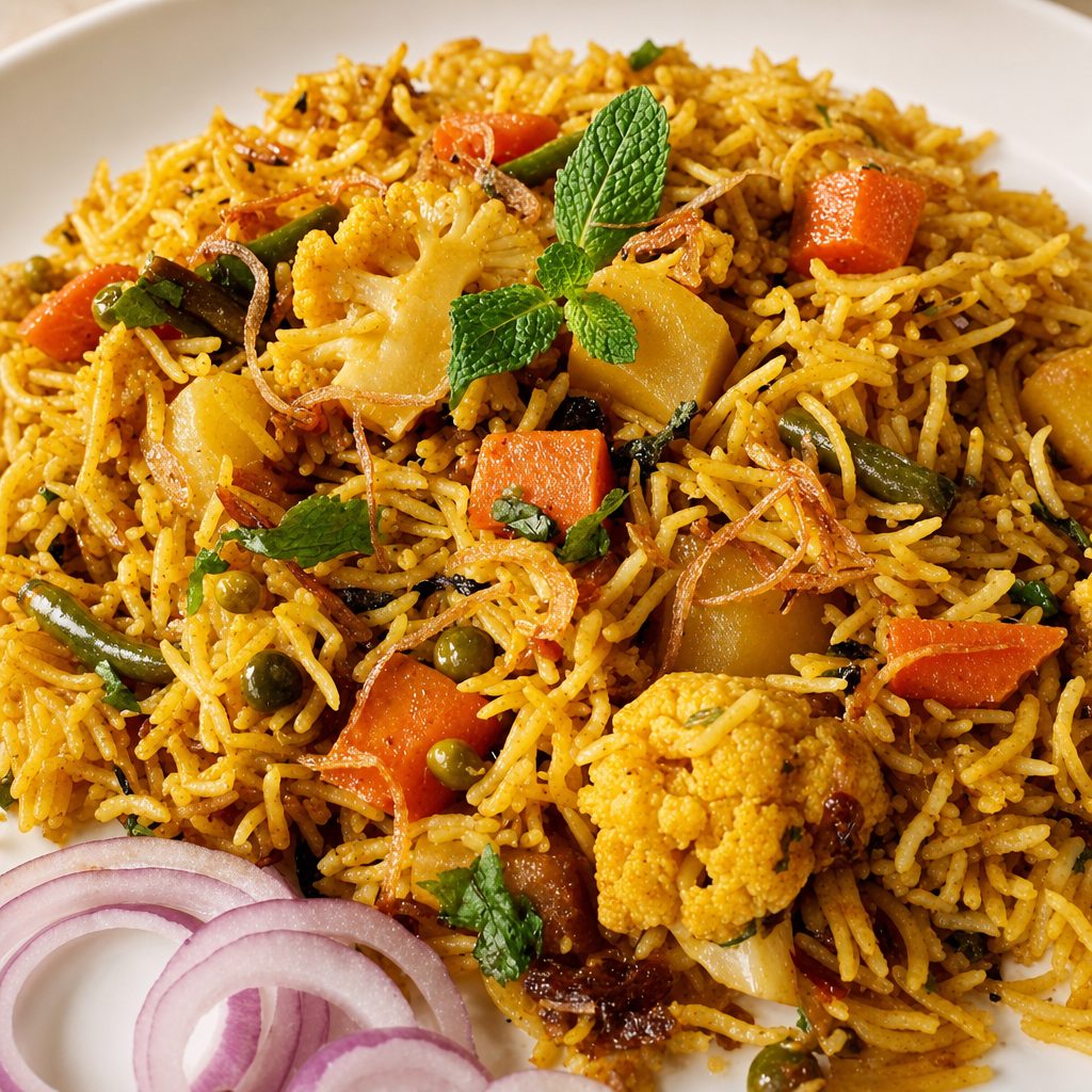 Vegetable Biryani.